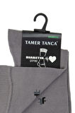 Tamer Tanca Erkek Bambu Gri Diyabet Çorap 855 UZUN DIYABET ERK BMB CRP 40/44 GRI