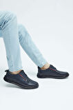 Tamer Tanca Erkek Hakiki Deri Lacivert Sneakers & Spor Ayakkabı 381 17459 ERK AYK Y23 LACIVERT