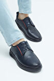 Tamer Tanca Erkek Hakiki Deri Lacivert Sneakers & Spor Ayakkabı 381 17459 ERK AYK Y23 LACIVERT