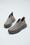 Tamer Tanca Erkek Hakiki Deri Vizon Sneakers & Spor Ayakkabı 381 17469 ERK AYK Y23 VIZON