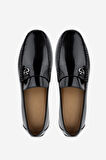 VALENTINO Erkek Hakiki Deri Siyah Loafer Ayakkabı 667 2085 ERK AYK Y23 BLACK