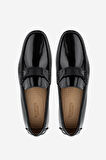 VALENTINO Erkek Hakiki Deri Siyah Loafer Ayakkabı 667 2056 ERK AYK Y23 BLACK