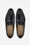 VALENTINO Erkek Hakiki Deri Siyah Loafer Ayakkabı 667 20171 ERK AYK Y23 BLACK LEATHER