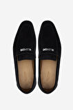 VALENTINO Erkek Hakiki Deri Siyah Loafer Ayakkabı 667 20171 ERK AYK Y23 BLACK SUEDE