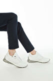 Tamer Tanca Erkek Hakiki Deri Beyaz Sneakers & Spor Ayakkabı 383 5454 ERK AYK Y23 BEYAZ DR/BEYAZ