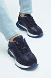Tamer Tanca Erkek Hakiki Deri Lacivert Sneakers & Spor Ayakkabı 383 5471 ERK AYK Y23 LACIVERT