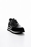 Valmenti İrene Kadın Siyah Hakiki Deri Sneakers & Spor Ayakkabı 935 1820-4 BN AYK Y23