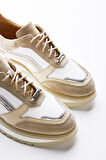Valmenti Lucia Kadın Bej Hakiki Deri Sneakers & Spor Ayakkabı 935 1820-3 BN AYK Y23