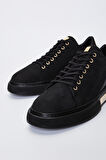 Valmenti Livio Erkek Siyah Nubuk Hakiki Deri Sneakers & Spor Ayakkabı 352 18004 ERK AYK Y23