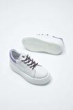Tamer Tanca Kadın Vegan Beyaz/Mor Sneakers & Spor Ayakkabı 829 7002S BN AYK Y23 BEYAZ/MOR TAS