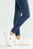 Tamer Tanca Kadın Vegan Beyaz Sneakers & Spor Ayakkabı 784 2135 BN AYK Y23 BEYAZ