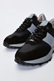 Valmenti Agatho Erkek Siyah\Gri Deri Sneakers & Spor Ayakkabı 383 5630 ERK AYK Y23