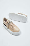 Tamer Tanca Kadın Vegan Bej Sneakers & Spor Ayakkabı 804 3005-95 BN AYK Y23 BEJ