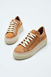 Tamer Tanca Kadın Hakiki Deri Taba Sneakers & Spor Ayakkabı 937 5022-10 BN AYK Y23 TABA NBK