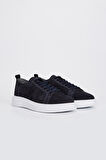 Valmenti Leo Erkek Lacivert Nubuk Hakiki Deri Sneakers & Spor Ayakkabı 04 3502 ERK AYK Y23