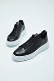 Tamer Tanca Erkek Hakiki Deri Siyah Sneakers & Spor Ayakkabı 04 2501 ERK AYK Y23 SIYAH FLTR