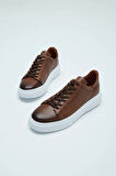 Tamer Tanca Erkek Hakiki Deri Kahverengi Sneakers & Spor Ayakkabı 04 2501 ERK AYK Y23 KAHVE FLTR