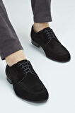 Tamer Tanca Erkek Hakiki Deri Siyah Süet Casual Ayakkabı 183 27302 ERK AYK SK23/24 SIYAH SUET