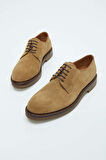 Tamer Tanca Erkek Hakiki Deri Bej Casual Ayakkabı 183 27456 ERK AYK SK23/24 BEJ SUET