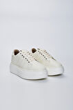 Valmenti Antares Kadın Ekru Hakiki Deri Sneakers & Spor Ayakkabı 933 3850 DIVA BN AYK Y23