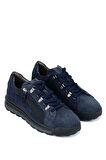 Tamer Tanca Erkek Hakiki Deri Lacivert Süet Casual Ayakkabı 383 5653 ERK AYK SK23/24 LACI SUET