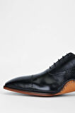 Tamer Tanca Erkek Hakiki Deri Siyah Klasik Ayakkabı 987 010 ERK AYK SK23/24 SIYAH