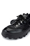 Tamer Tanca Erkek Hakiki Deri Siyah Süet Sneakers & Spor Ayakkabı 698 1061-2 ERK AYK SK23/24 SYH SUET/SYH BSK