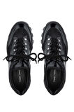 Tamer Tanca Erkek Hakiki Deri Siyah Süet Sneakers & Spor Ayakkabı 698 1061-2 ERK AYK SK23/24 SYH SUET/SYH BSK