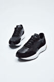 Tamer Tanca Erkek Hakiki Deri Siyah Süet Sneakers & Spor Ayakkabı 698 1053-4 ERK AYK SK23/24 SIYAH SUET