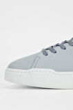 Valmenti Erkek Gri Hakiki Deri Sneakers & Spor Ayakkabı 167 7046 ERK AYK Y23