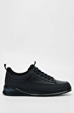 Tamer Tanca Erkek Hakiki Deri Siyah Sneakers & Spor Ayakkabı 381 18630 ERK AYK SK23/24 SIYAH