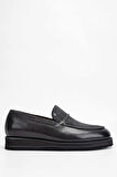 Tamer Tanca Erkek Hakiki Deri/Tekstil Gri Loafer Ayakkabı 477 66003 ERK AYK SK23/24 GRI BFL/KMS