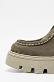Valmenti Kadın Haki Süet Hakiki Deri Casual Ayakkabı 957 36309 BN AYK SK23/24