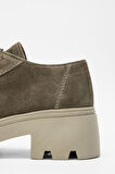 Valmenti Kadın Haki Süet Hakiki Deri Casual Ayakkabı 957 36309 BN AYK SK23/24
