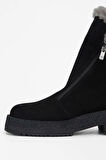 Tamer Tanca Kadın Hakiki Deri Siyah Süet Casual Bot 33 629 BN BOT SK23/24 SIYAH SUET