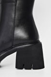 Tamer Tanca Kadın Hakiki Deri Siyah Deri Casual Çizme 33 33005 BN CZM SK23/24 SIYAH DR