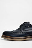 Tamer Tanca Erkek Hakiki Deri Lacivert Casual Ayakkabı 537 3262 ERK AYK SK23/24 LACI FNSJ