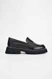 Valmenti Kadın Siyah Hakiki Deri Casual Loafer 775 5004 BN AYK SK23/24