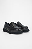 Valmenti Kadın Siyah Hakiki Deri Casual Loafer 775 5004 BN AYK SK23/24