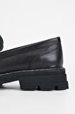 Valmenti Kadın Siyah Hakiki Deri Casual Loafer 775 5004 BN AYK SK23/24