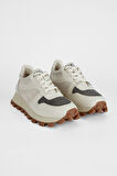 Valmenti Kadın Kırık Beyaz Hakiki Deri Sneakers & Spor Ayakkabı 775 357218 BN AYK SK23/24
