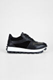 Valmenti Kadın Siyah Hakiki Deri Sneakers & Spor Ayakkabı 775 357218 BN AYK SK23/24