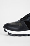 Valmenti Kadın Siyah Hakiki Deri Sneakers & Spor Ayakkabı 775 357218 BN AYK SK23/24