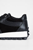 Valmenti Kadın Siyah Hakiki Deri Sneakers & Spor Ayakkabı 775 357218 BN AYK SK23/24
