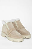 Tamer Tanca Kadın Hakiki Deri Bej Casual Bot 775 2811501 BN BOT SK23/24 BEJ SUET