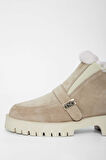 Tamer Tanca Kadın Hakiki Deri Bej Casual Bot 775 2811501 BN BOT SK23/24 BEJ SUET