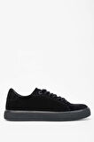 Tamer Tanca Erkek Hakiki Deri Siyah Süet Sneakers & Spor Ayakkabı 804 649 ERK AYK SK23/24 SIYAH SUET