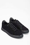 Tamer Tanca Erkek Hakiki Deri Siyah Süet Sneakers & Spor Ayakkabı 804 649 ERK AYK SK23/24 SIYAH SUET
