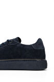 Tamer Tanca Erkek Hakiki Deri Lacivert Süet Sneakers & Spor Ayakkabı 804 649 ERK AYK SK23/24 LACI SUET