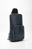 Tamer Tanca Erkek Hakiki Deri Lacivert Body Bag Çanta 995 230205 ERK CANTA SK23/24 LACI FLTR